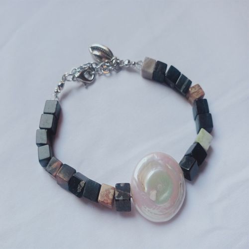 Bracelet Natural Lolly With Jasper Stone