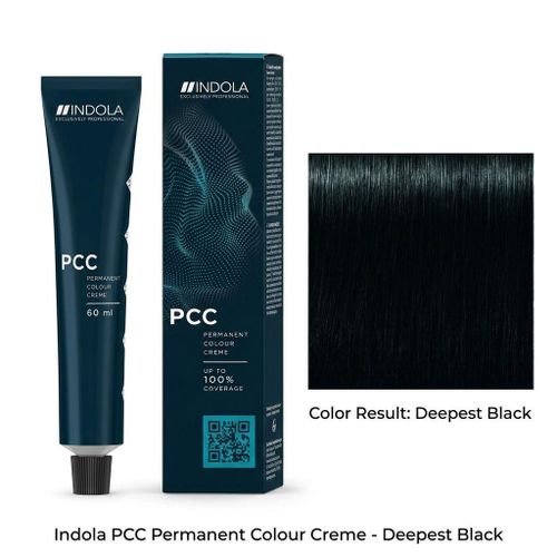 PCC PERMANENT HAIR COLOR NATURAL 1.0 BLACK 60 ML