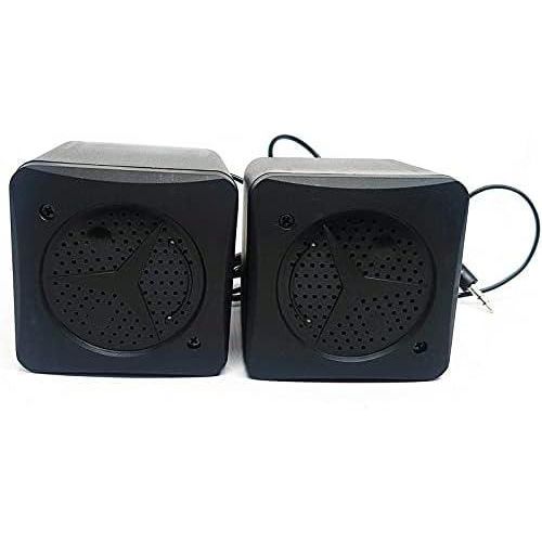 A compact speaker ideal for use with desktop and laptop computers, featuring high-quality, clear sound that fills the room. Black.