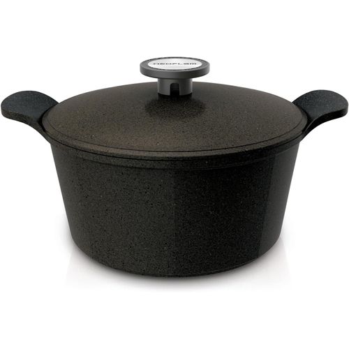 Casserole, 28 cm Diameter, Black Marble