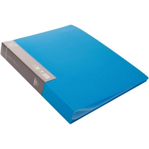 PG8330A Plastic Document Book 30 Pockets A4 Size - Light Blue