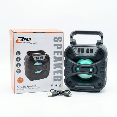 PowerBeat ZR-240S – Portable Bluetooth Speaker with LED Lights & 5000mAh Battery