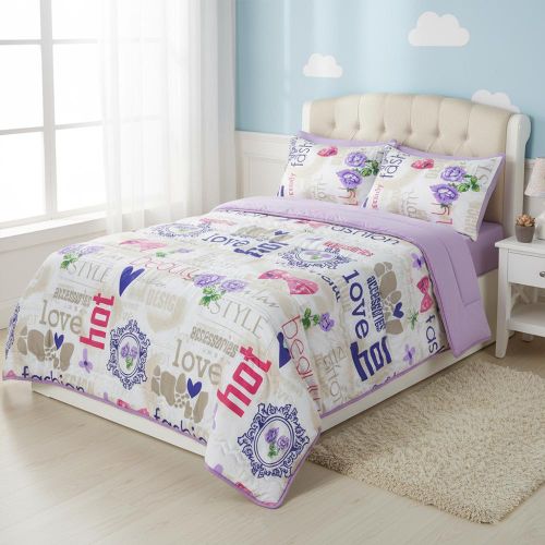 1+1 Coverlet Set Cotton Multicolore 2 Pieces Size 180 * 240 cm Model 175