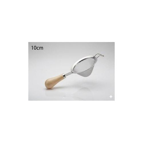 Stainless Steel Fine Mesh Strainer with Wooden Handle - 10 cm