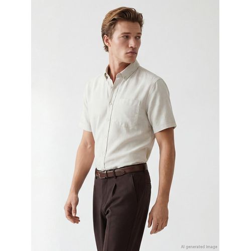Regular Fit Dobby Men's Shirt