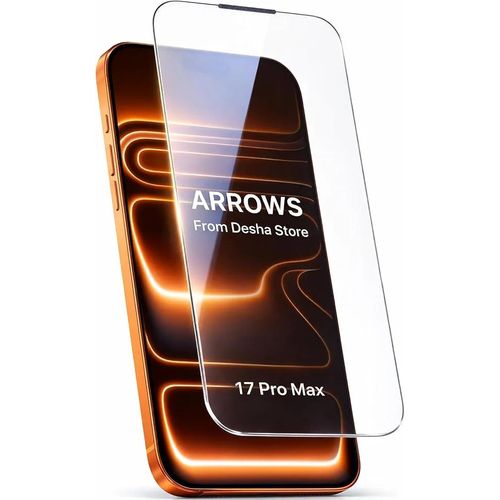 Tempered Glass Screen Protector for iphone 17 promax – Clear HD Full Coverage, Anti-Dust Filter, Scratch Resistant, Easy Installation, No Black Frame