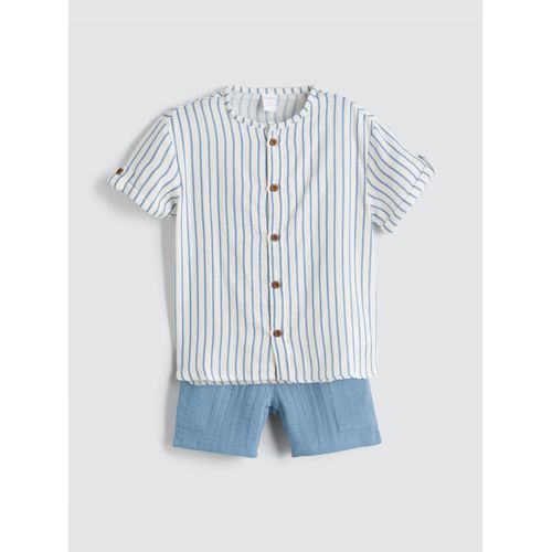 Striped Boy's Shirt And Shorts 2 Pack
