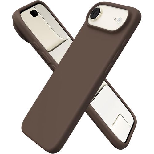 Compatible with iPhone 17 Air 6.5-Inch Case, Premium Liquid Silicone Case, Full Body Protective Cover, Shockproof, Slim Phone Case, Anti-Scratch Soft Microfiber Lining (Brown)