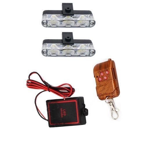 LED Flash Lights with Federal Remote - 2 Pieces, 3 LEDs