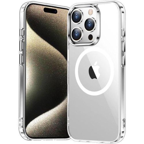Clear Anti-Yellowing TPU Magnetic Case with Military Grade Drop Protection Scratch Resistant MagSafe Charging Compatible for iPhone 15 Pro. iPhone 15 Pro
