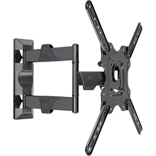 P4 Wall Mount TV Mount- 32-55 inch Screen Holder- Supports up to 35kg- Black. P4 Full Motion Wall Mount for Flat/Curved LED/LCD Screens