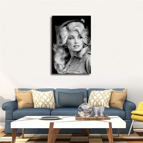 ZL Dolly Parton Wall Art Home Wall Decorations for Bedroom Living Room Oil Paintings Canvas Prints/254 (Unframed,16x24inch)