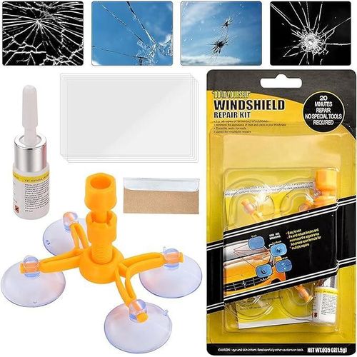 20 Minutes Car Glass Crack Repair Kit, Car Windshield Repair Kit, Quick Repair Kit for Car Windshield and Rear Windshield, Easy to Use with Instructions
