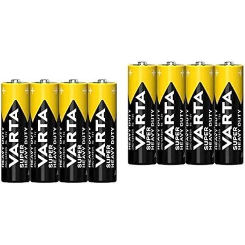 VARTA-SUPER HEAVY DUTY Battery Size AA Carbon Zinc Battery - 8Pieces