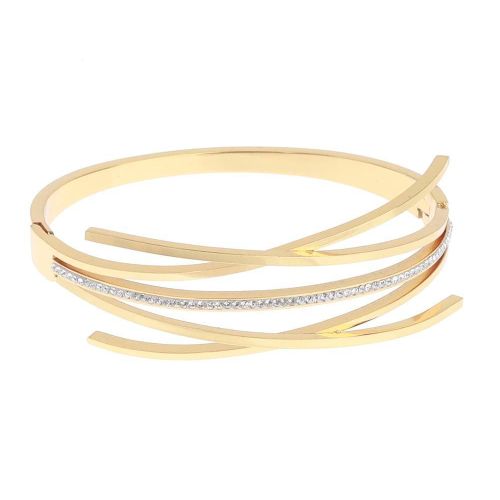 Elegant Stainless Steel Bracelet for Women with Shiny Lobes Suitable for Daily and Party Use Free Size - H-S-ANS-16 Black