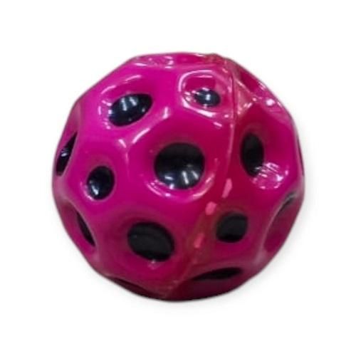 1 pcs Space Ball- Ultimate Bouncing Foam Ball for Athletes and Kids - Enhance Hand-Eye Coordination, Easy Grip and Catch, Perfect Sport Training and Sensory Ball (Pink )