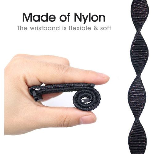 INEFABLE 22mm SmartWatch Band Strap Nylon Soft Loop For ColorFit Pro 4/Pro 4 Max/Ultra/Ultra 2, Amazfit GTR 47mm/ GTR 2E, Galaxy Watch 3 45mm, Realme S/S Pro - Pack Of 1