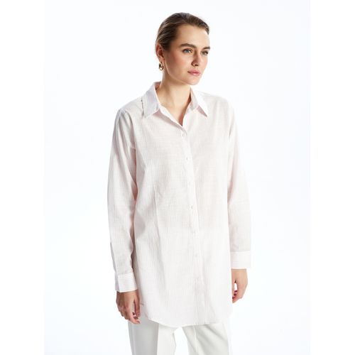 Striped Poplin Womens Shirt Tunic