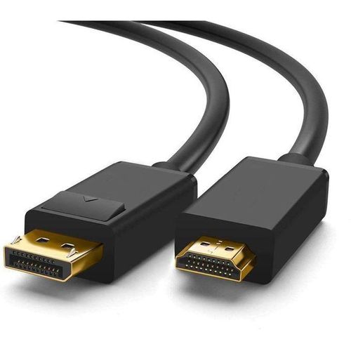 4K UHD DP to HDMI Cable Male to Male Displayport to HDMI Video Cable DisplayPort to HDTV Monitor Cable Support Audio for HP EliteBook,HTC VIVE Virtual Reality System and DP Enabled Devices