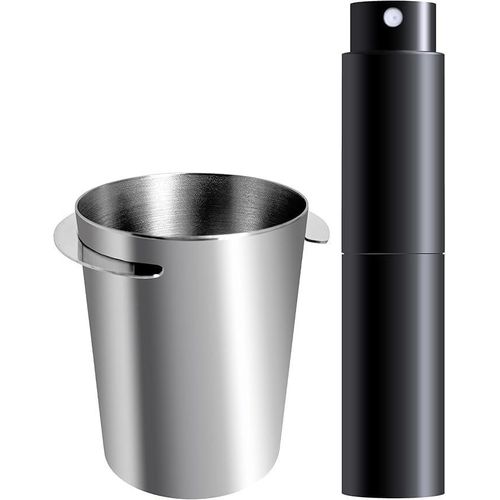 Espresso Dosing Cup Coffee Powder Feeder Part for Coffee Machine Grinder (58mm Black Spray)