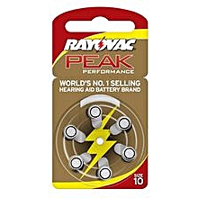 Rayovac Beak Hearing Aid Batteries - Size 10 - 6 Pcs