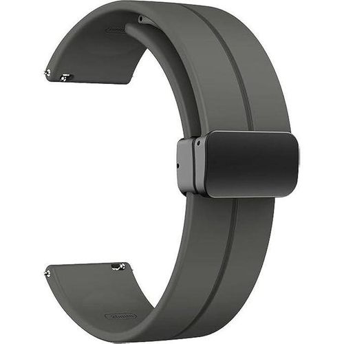 22mm Magnetic Buckle Silicone Watch Band Compatible With 22 Mm Strap For CMF By Nothing Watch Pro 2 Smartwatch 1.32 Inches - (Only Strap) Grey