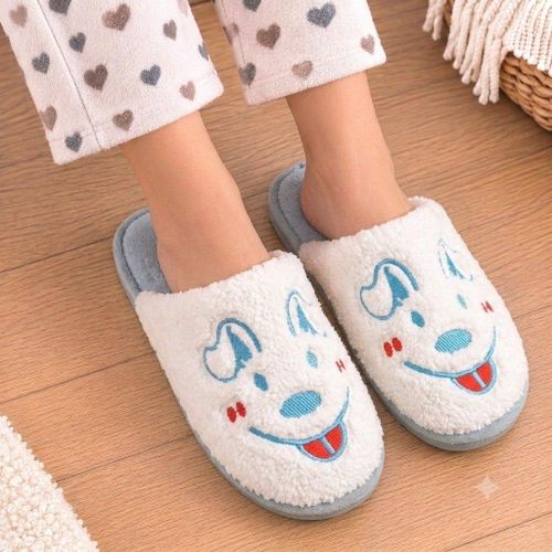 Fur Slippers for Winter Home Wear