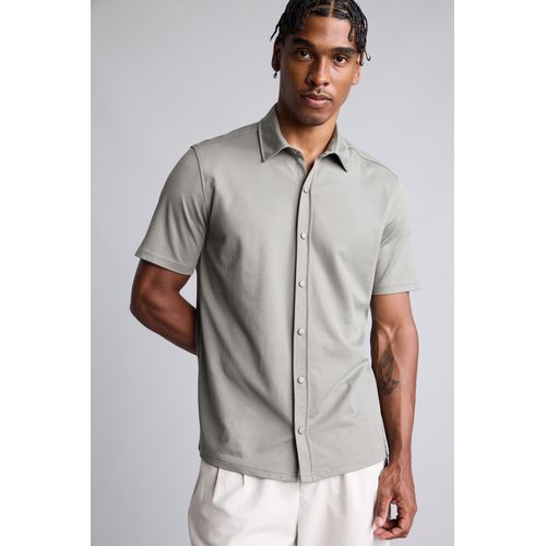 Standard Fit Shirt Collar Short Sleeve Shirt