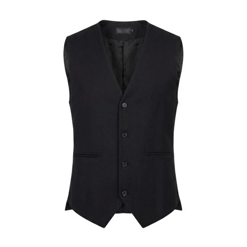 Black Gabardine Vest