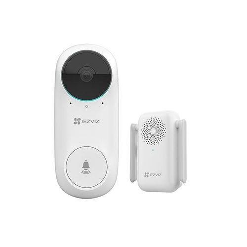 DB2C Wire-Free Video Doorbell Kit with Chime - White