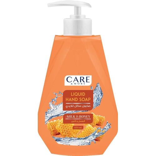 صابون سائل لليدين بالعسل واللبن من كير اند مور، 350 مل