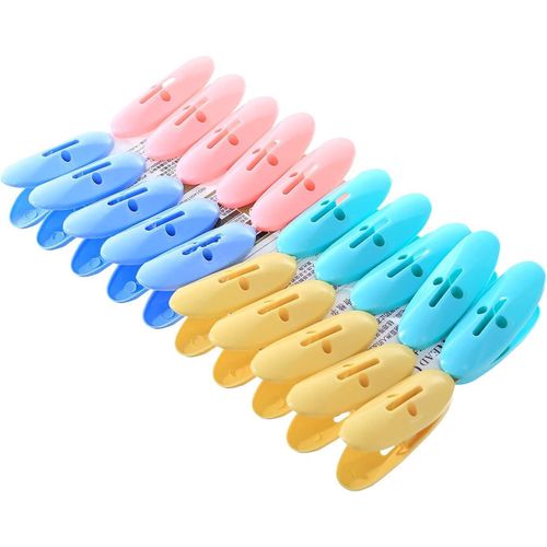 Clothing Tweezers 24 Pieces - Multi Color