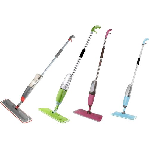 ممسحة بخاخ صحية مع وسادة تنظيف من المايكروفايبر، الوان متنوعة