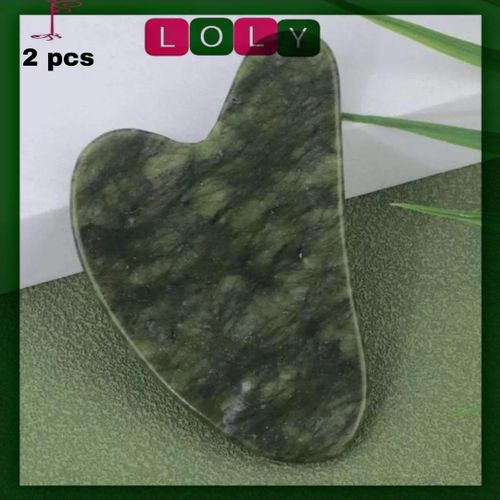 Gua Sha Facial Tools, Natural Jade Gua Sha Stone for Face Heart-Shaped Face Stone
