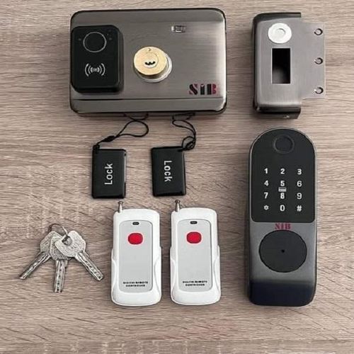 SIB LO3f1 Smart Door Lock WIFI 2.4 G with Fingerprint - Black