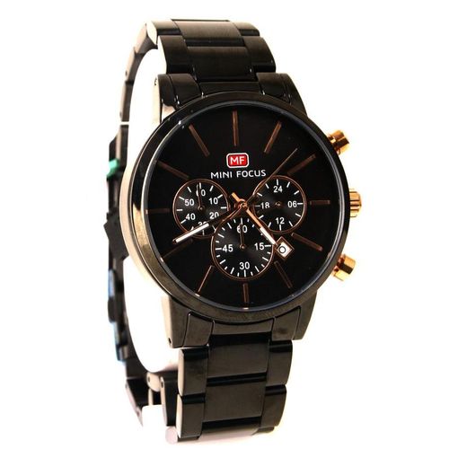 Men’s Casual Watch - Black Color - Stainless Steel Material