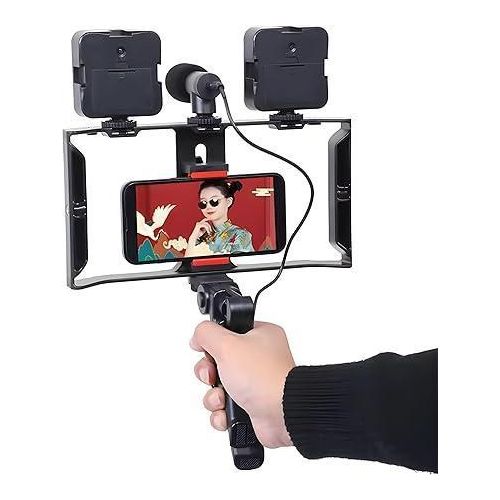 7W PK-778 Mobile Phone Holder with Microphone and Remote Control with 49 LED