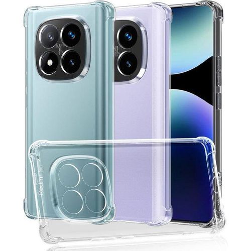 Xiaomi Redmi Note 14 Pro Plus 5G Case Xiaomi Redmi Note 14 Pro Plus 5G Case Ultra Slim Drop-Proof Corners Silicone TPU Heat-Resistant Transparent Case