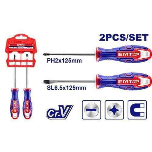 مجموعة مفكات براغي من قطعتين