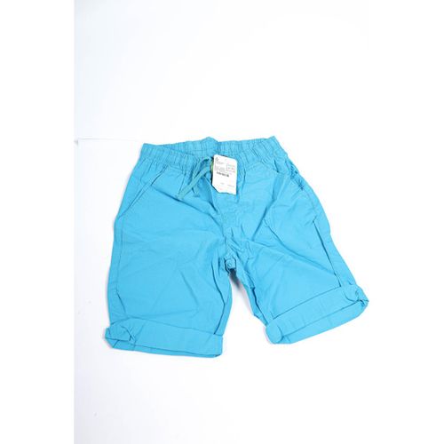 LCW Kids Basic Elastic Waist Poplin Boy Shorts-Blue-11/12Y