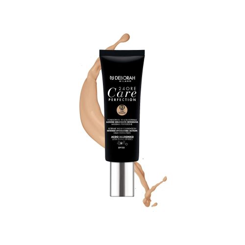 24ORE Care Foundation Perfection N.03 Long-Lasting Hydrating Matte Liquid Makeup SPF20 Lightweight Medium to High Coverage 30ml