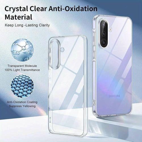 Samsung A26 Transparent Case Silicone Case %100% Transparent German Material Ultra Slim Transparent Protective Case for Samsung Galaxy A26 5G
