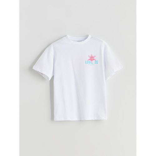 Crew Neck Floral Girl's T-Shirt