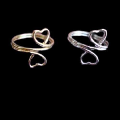 Women's Ring - Copper + Gift Ring The Same Shape, Silver Color