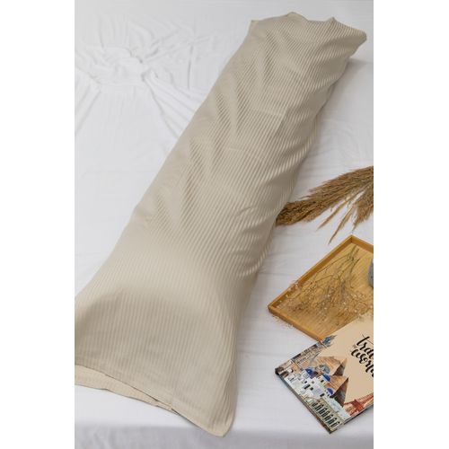 Long Pillowcase Set - Satin - Double - Light Grey +(2pc)