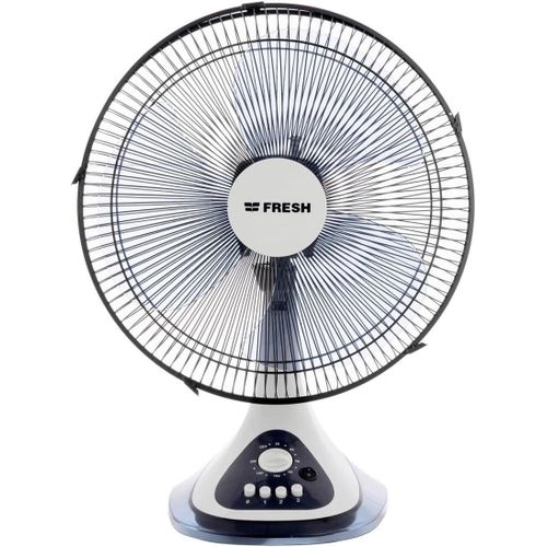 مروحة طاولة كوين - بيضاء، 16 بوصة