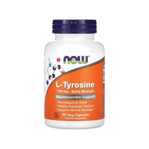 L-Tyrosine, Extra Strength, 750 Mg, 90 Veg Capsules