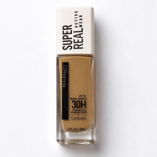 Super Real Active Wear 30H Foundation – Long-Wear Flawless Coverage - CLASSIC NUDE