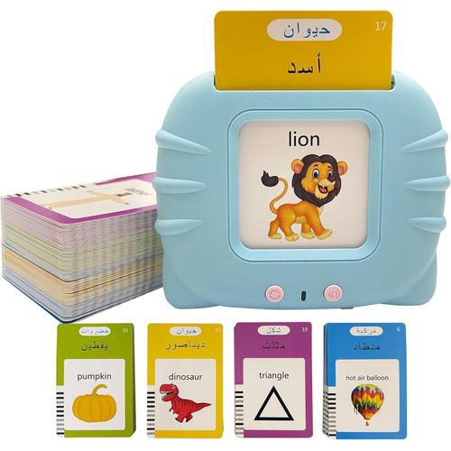 Arabic English Alphabet Talking Flash Cards, Learning Arabic Letters, 224 Basic Sight Words, Arabic and And English Learning