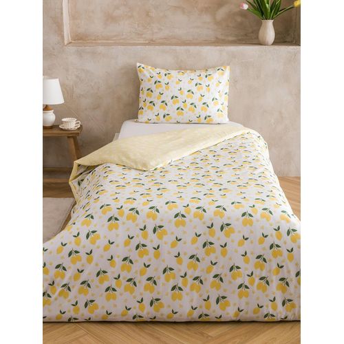 Lemon Print Single Bed Duvet Cover Set